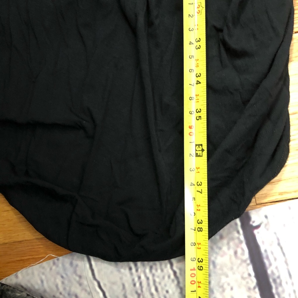 NV Nick Verreos "Heidi" Black Dress Knee Length One Shoulder jersey size 4 - Picture 10 of 10
